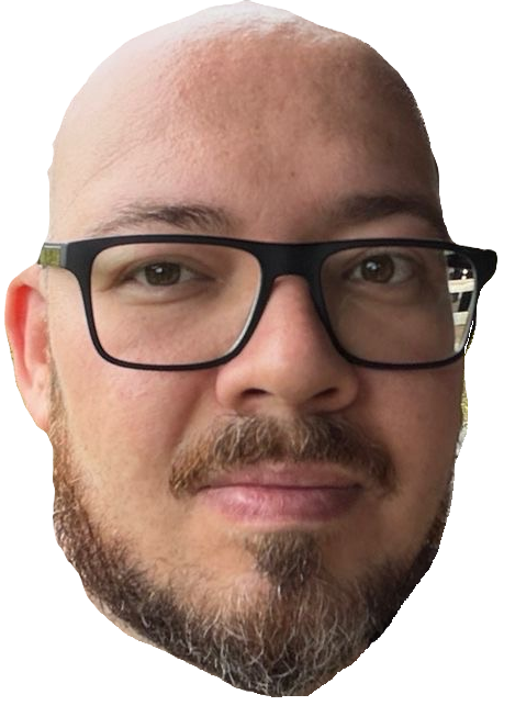 Photo of Daddy Dima's head, animating